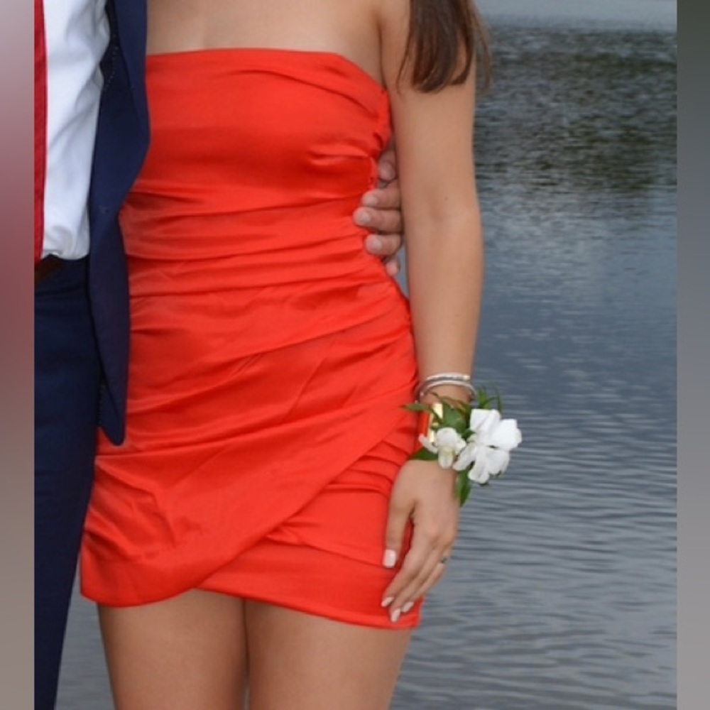Red Zara dress
